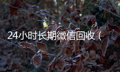 24小时长期微信24小时收微信秒结回收（24小时微信回收平台）